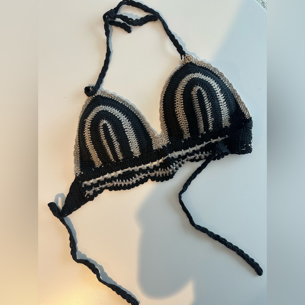 Crochet bikini top
